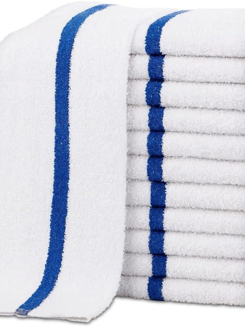 Striped pure cotton kitchen cloth: absorbent, quick-drying, suitable for home and commercial use