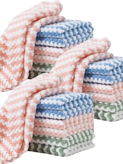 Double-sided microfiber cloth: soft, lint-free, and washable